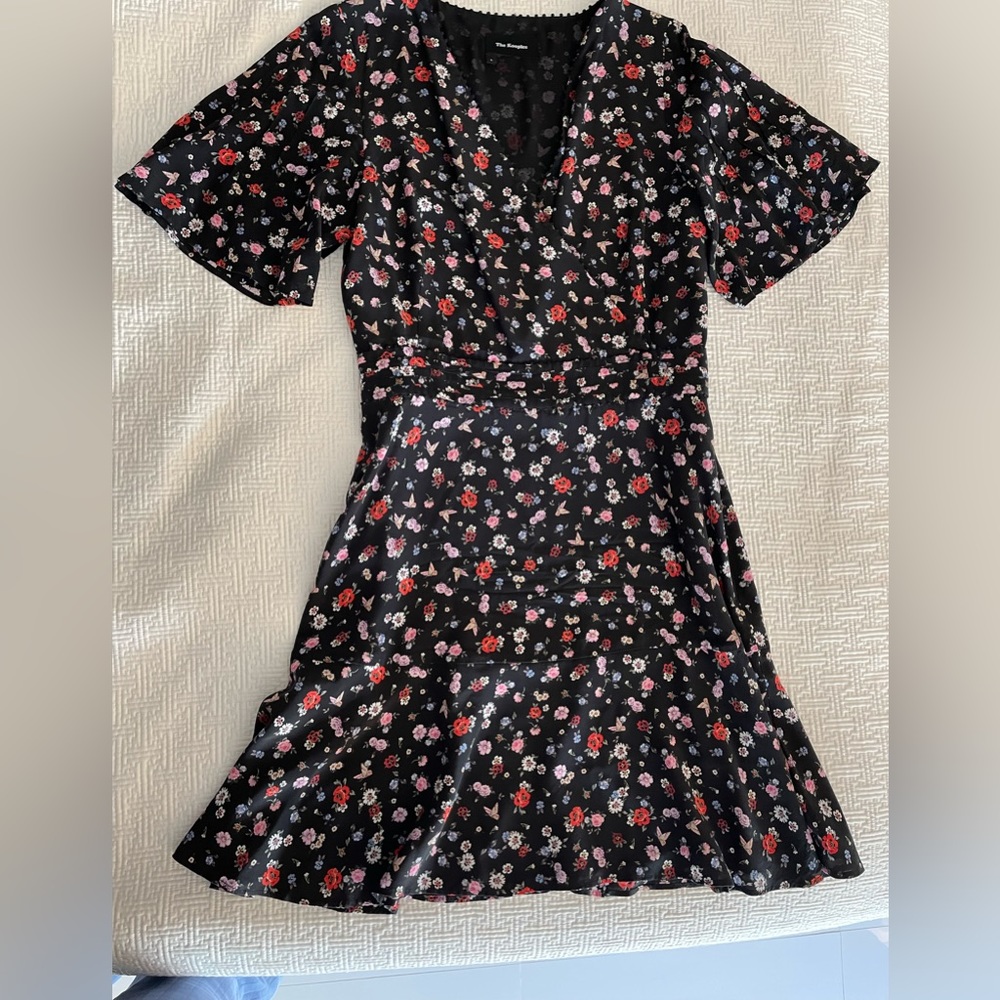 Brand New The Kooples black with small flowers dress.